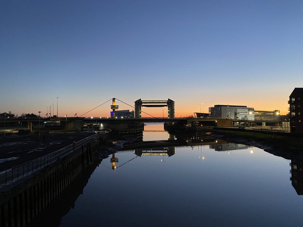 Myton Bridge at dusk today