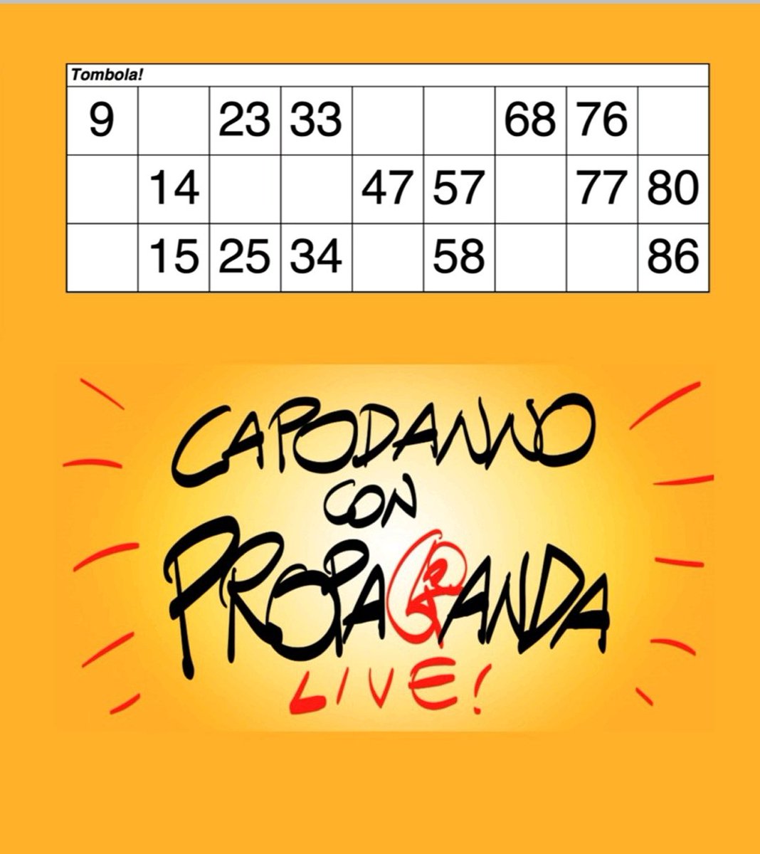 AngelaDecimo82's tweet photo. #propagandalive #propagandatombola  #hofattoambo #ascoppioritardato https://t.co/8Yc0QQJb8g