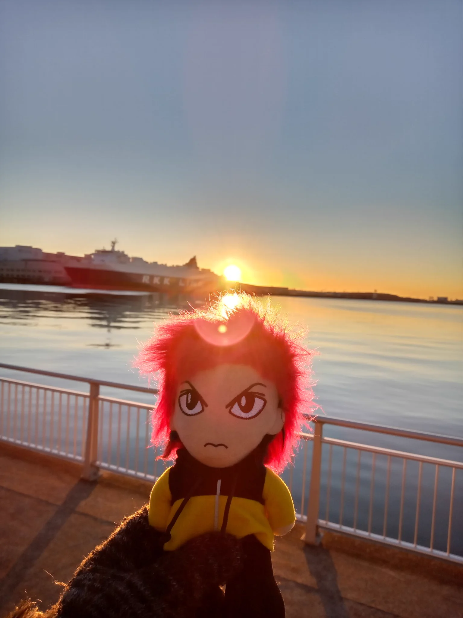 @YoshikiOfficial 日本は素晴らしい、初日の出だったよ〜🌋
今年も、hideちゃんと共に😆 