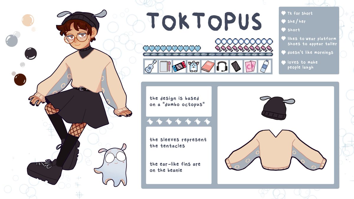 I finally finished a ref for my online persona ☺️ 