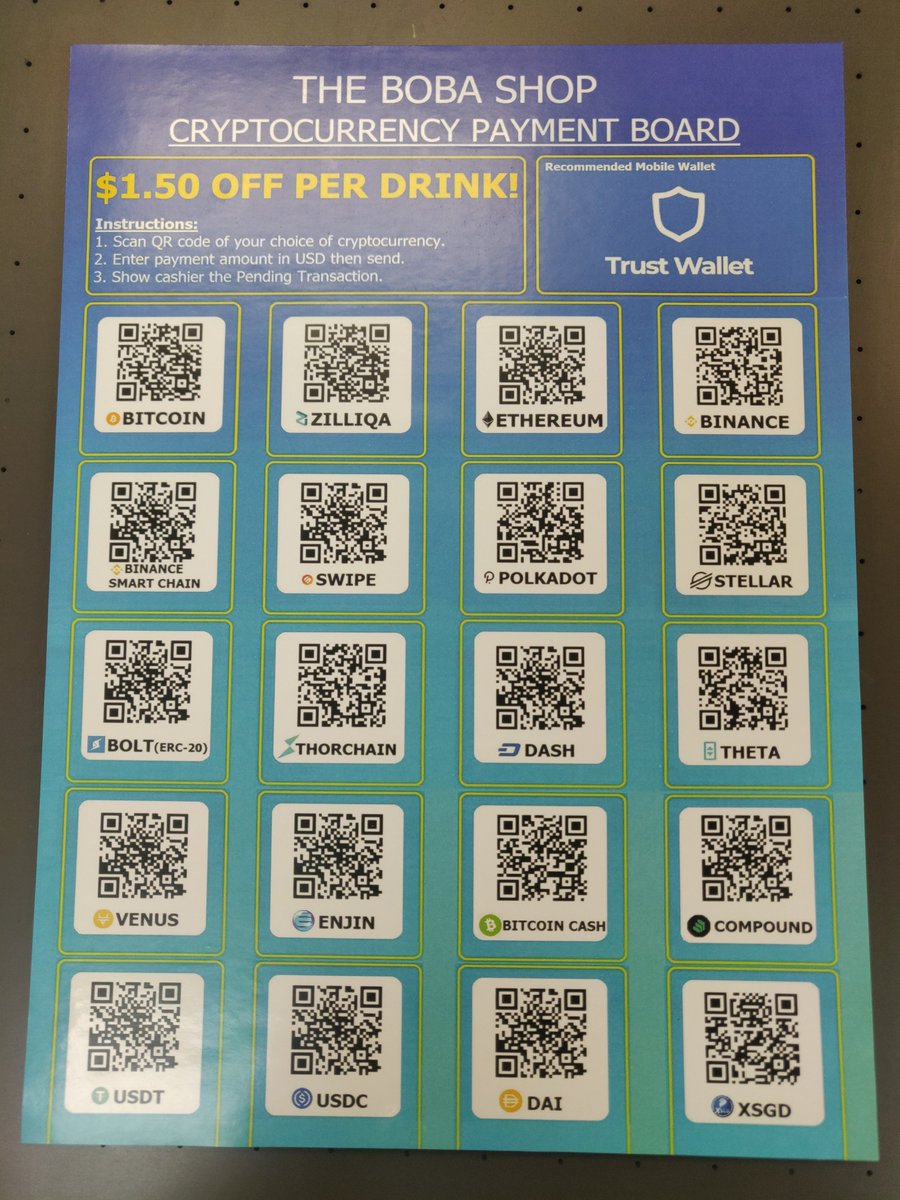 We love businesses that help crypto adoption. Check out The Boba Shop doing  their thing. #boba #crypto #blockchain #cryptoadoption