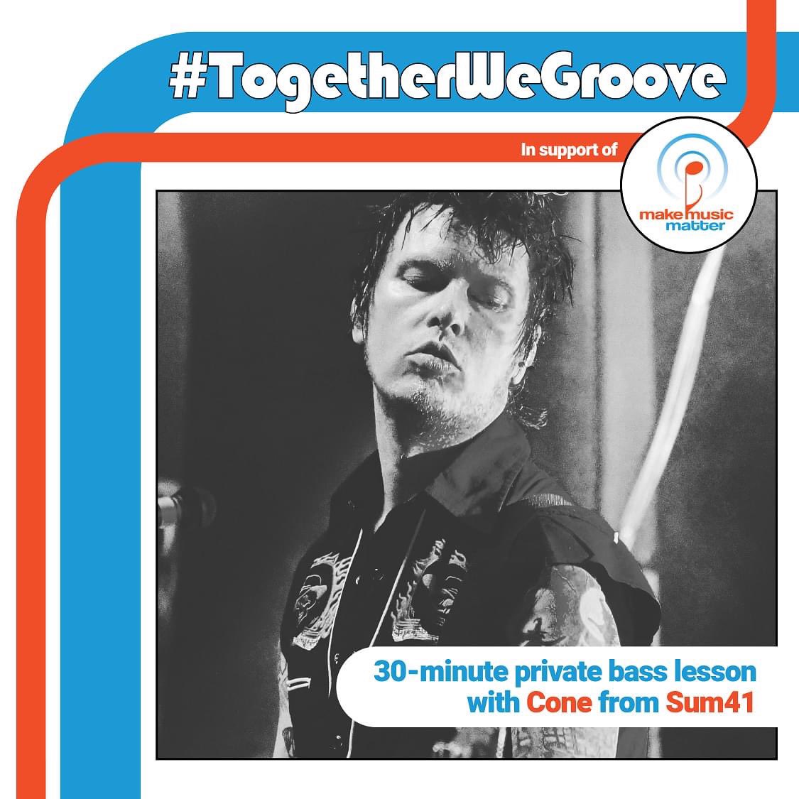 Wanna score a private #Sum41 bass lesson w/ <a href="/Cone41/">Cone McCaslin</a>? It could be yours! bit.ly/TogetherWeGroo… Just a few hours to go now in the #TogetherWeGroove challenge. Thanks to all who’ve shown support for #HealinginHarmony! <a href="/Sum41/">Sum 41</a> <a href="/Sum41_TNS/">TheresNoSolution.com</a> <a href="/Sum41Canada/">Sum 41 Canadian Fans</a>