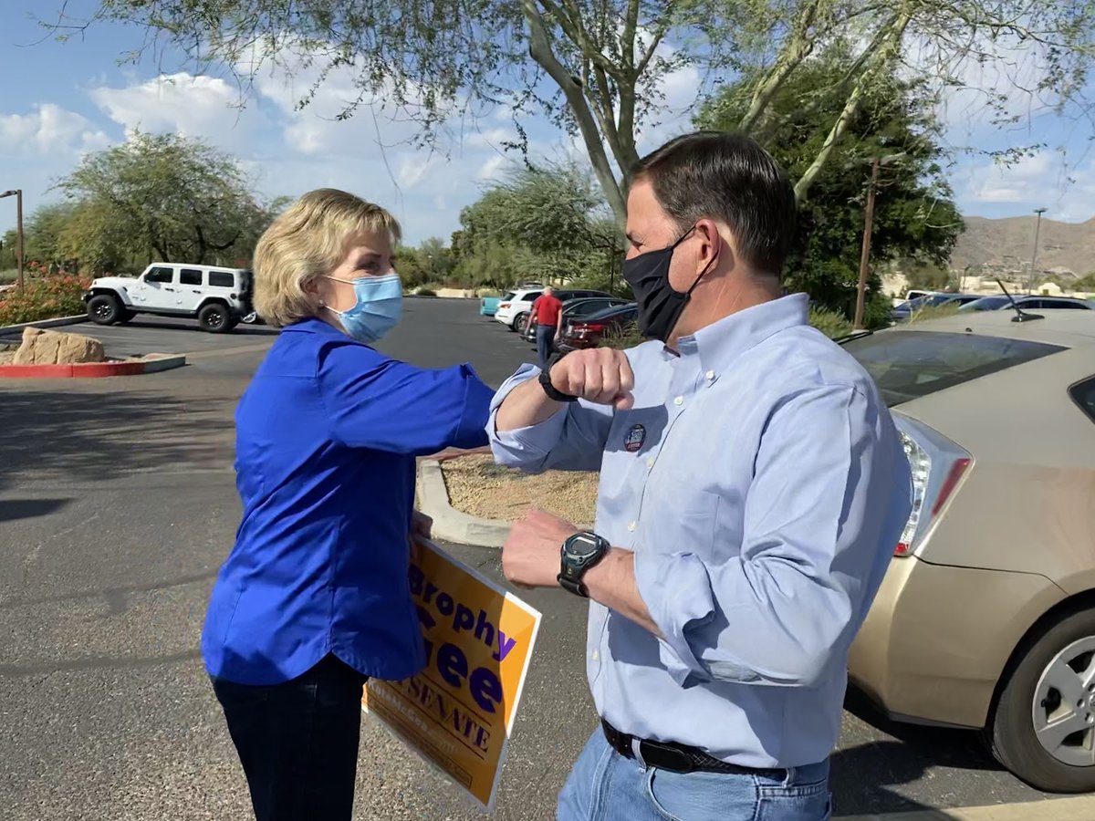 Some of our partners on the other side of the Capitol:  @TJShopeforAZ,  @KateMcGeeAZ and  @JeffWeninger. 3/