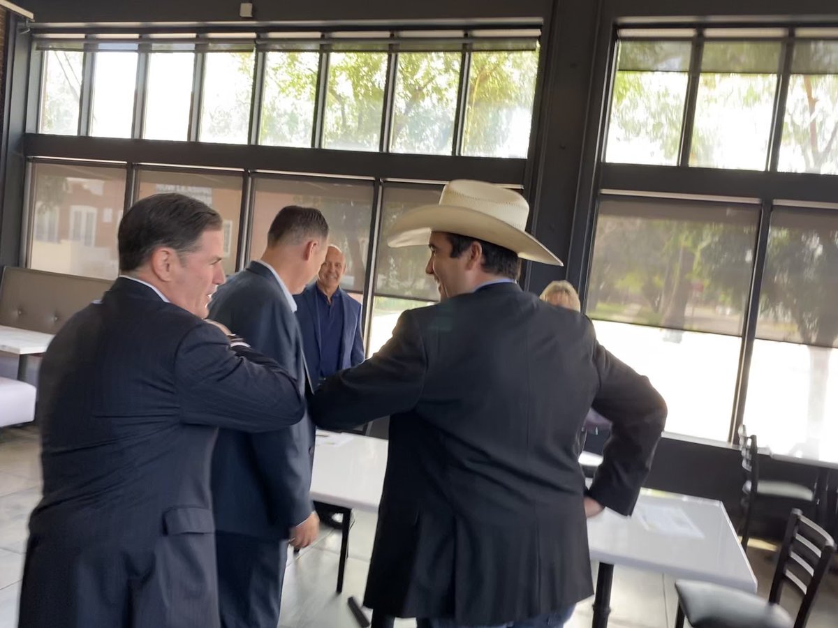 Some of our partners on the other side of the Capitol:  @TJShopeforAZ,  @KateMcGeeAZ and  @JeffWeninger. 3/
