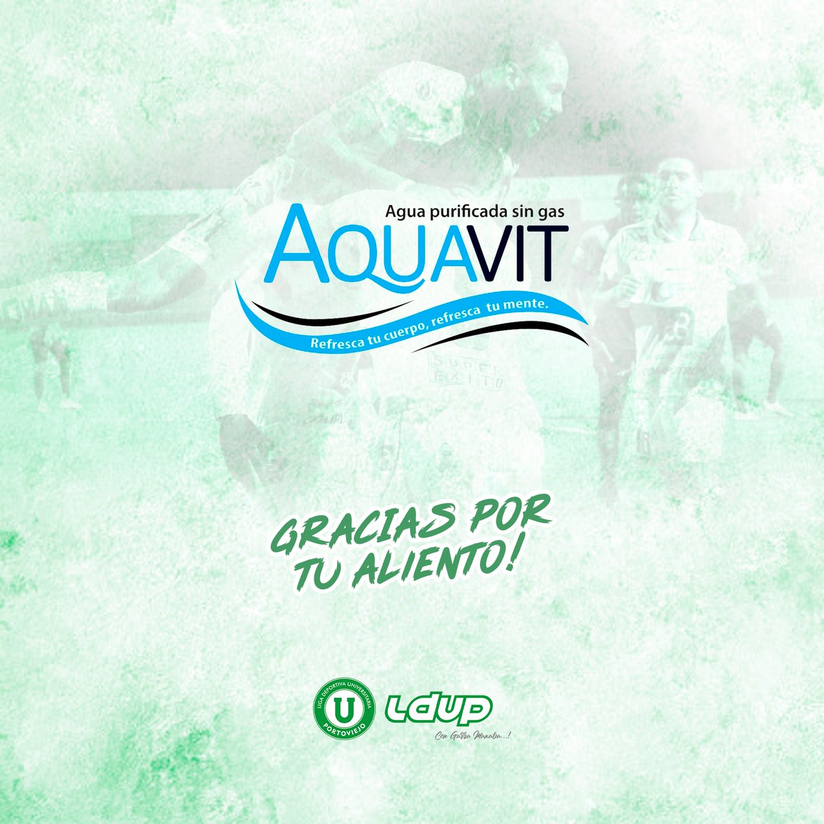 LDUPoficial's tweet photo. Gracias a #AQUAVIT por ser la fuente para calmar nuestra sed de victorias . Que en 2021 sigamos trabajando juntos por nuevas alegrías para nuestra hinchada.

#SponsorLDUP
#LDUP 🇳🇬 https://t.co/0wqoZcqob0