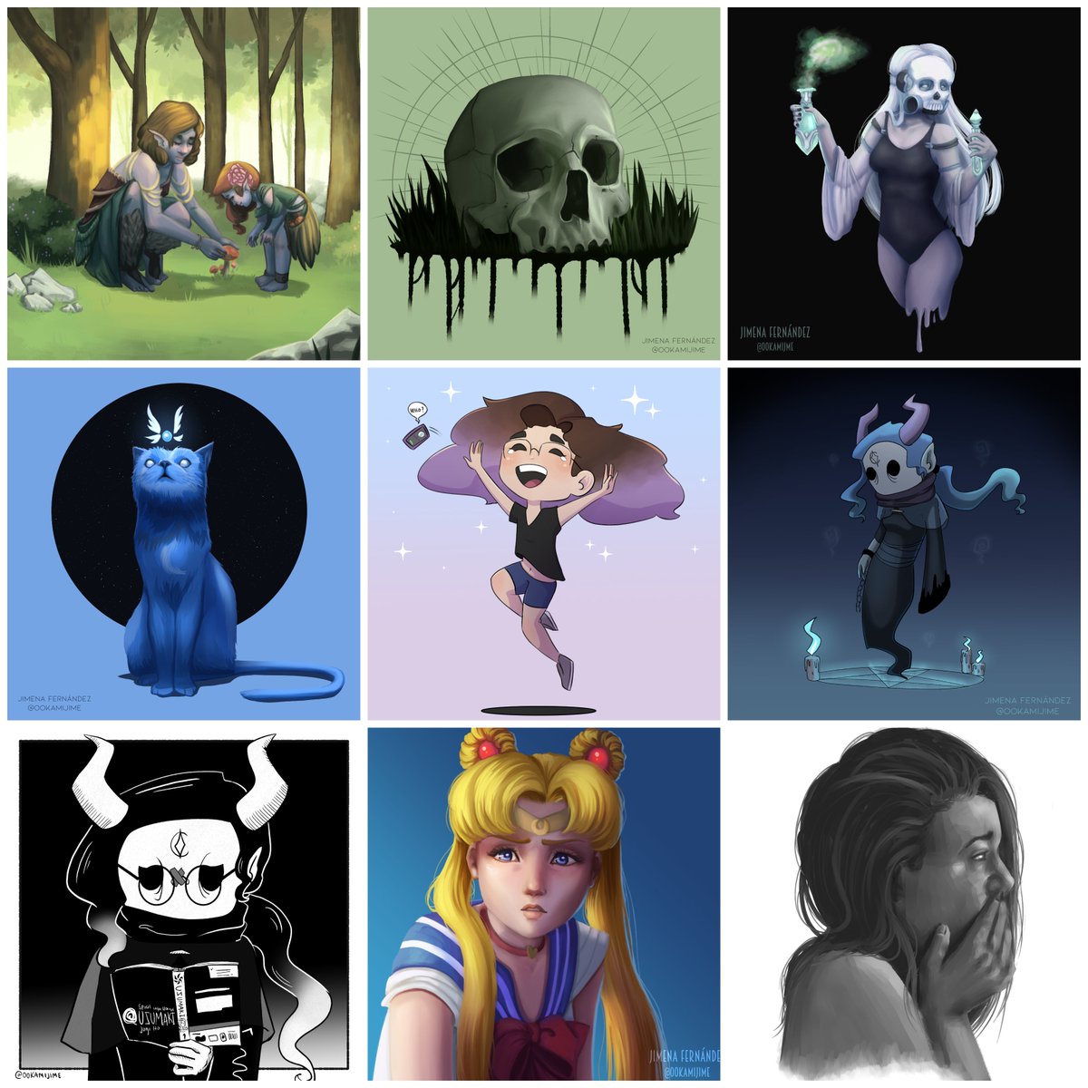 OokamiJime's tweet photo. My art summary of 2020 ❤ Thank you to everyone that has followed my journey! I hope to keep learning and growing as an artist every day 😄
#bestnine #NewYearsEve2021 #newyear #Art #artsummary2020 #ArtistOnTwitter https://t.co/UN3W3OQq5E