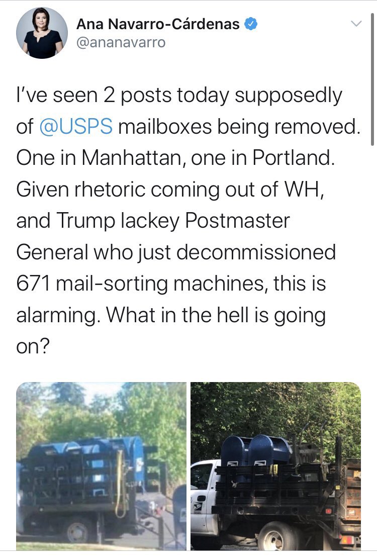 THREADThe Year’s Worst Media Moments: 2020 EditionBelow is a top 10 of common media takes & narratives that aged, well, imperfectly.Starting w/ #10: remember when Trump was going to use the Post Office to steal the election?  @JoyAnnReid,  @VICE,  @ajplus &  @ananavarro do.