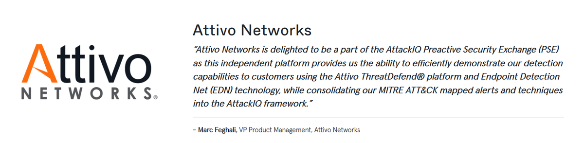 jc_vazquez's tweet photo. 🤟👇As inaugural members of @AttackIQ’s #PreActiveSecurityExchange, @AttivoNetworks has the opportunity to continuously test and validate our #cybersecurity solutions, improve our products, and remain cutting edge! #infosec https://t.co/N9ytujV23R