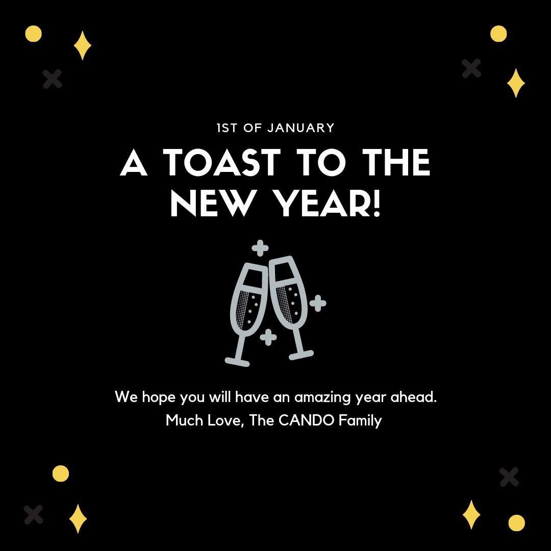 candoservices's tweet photo. Happy New Year Everyone!

Wishing you a prosperous and healthy 2021 to come 🥂🎉

#newyear #nye #Hello2021 #GoodBye2020 #HappyNewYear2021 #NewYearsEve https://t.co/IpkvGLAx3j