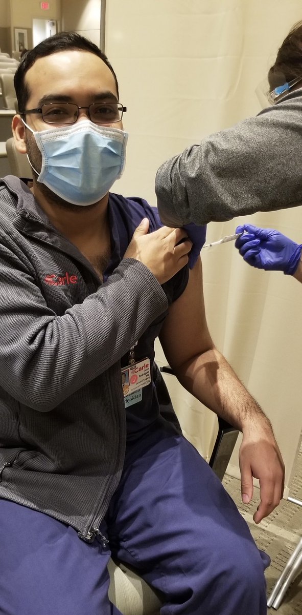 Here’s to starting 2021 off on the right foot! <a href="/CarleGSRP/">Carle General Surgery Residency Program</a> #CovidVaccine #GoodBye2020