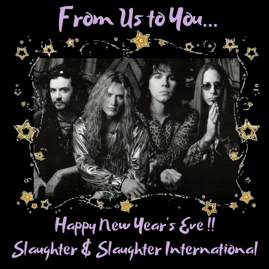 AmerNoizeMusic's tweet photo. Happy New Year from #Slaughter @markslaughter33 @blaselias #DanaStrum #JeffBlando and we remember #TimKellyRIP. Here's to #2021 https://t.co/sM01879Uio