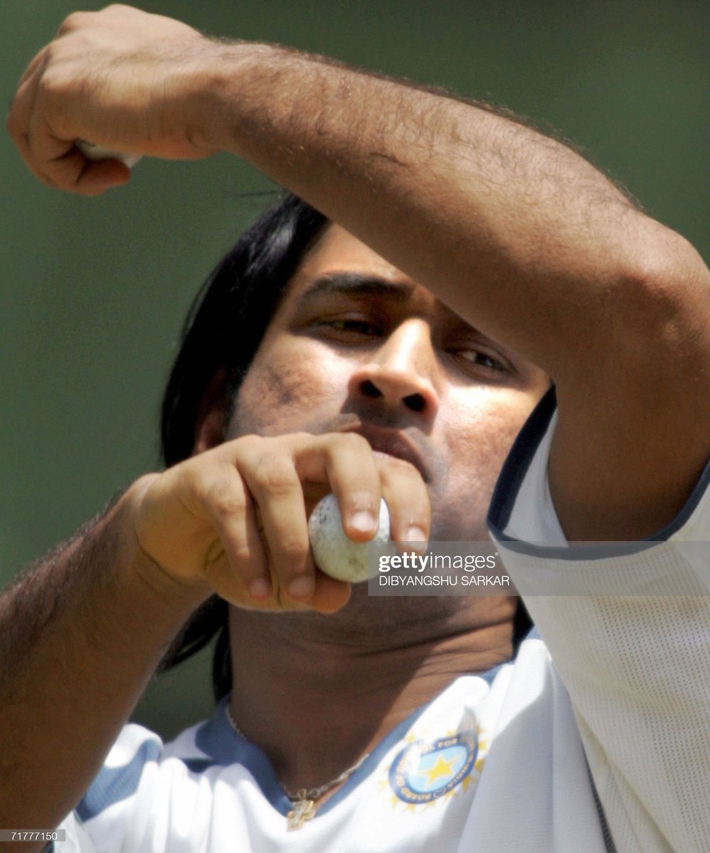 His long hair though