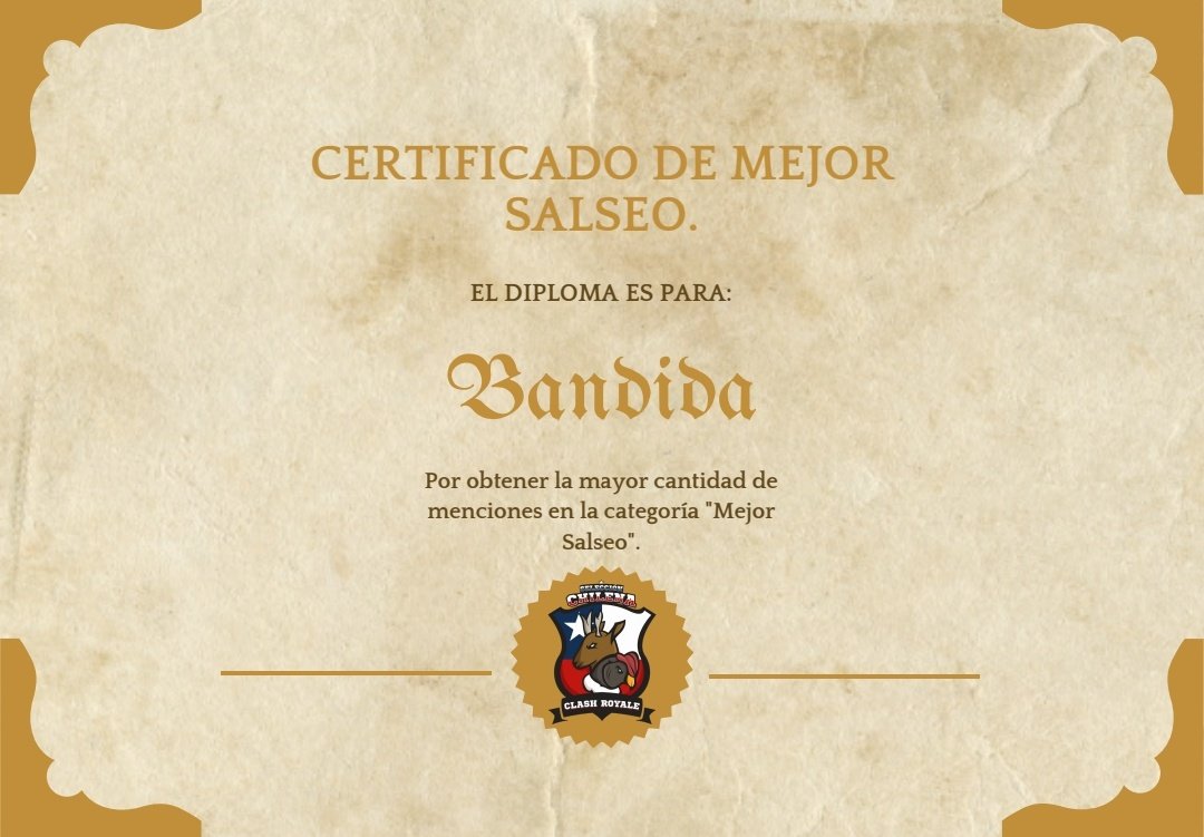 ¡Y el premio es para: <a href="/BandidaCR_/">Emilia</a>!🎉

Por obtener la mayor cantidad de votos en la categoría de: "Mejor Salseo (Pack)"

¡Felicitaciones querida, sigue creciendo junto a nosotros! 🥳
#ComunidadCR2020🇨🇱.