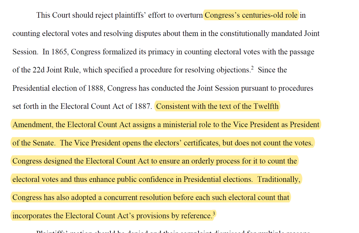 Wow. It feels like just yesterday that I was trying to explain to various Trumpists that the ECA is consistent with the Twelfth Amendment. Oh, right. It was.