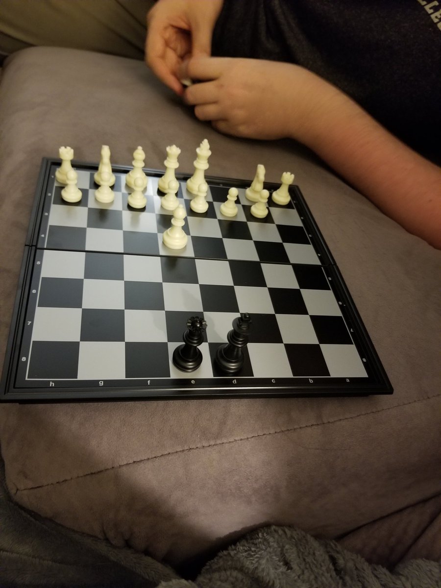 Riverkitty_'s tweet image. Ringing in the new year with chess! @AcceptableLsses is teaching me and I&apos;m getting the concept down! #NewYearsEve #chessbeginner