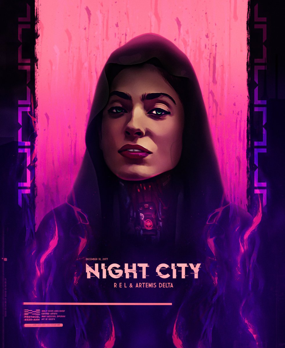 I've been vibing to "Night City" by <a href="/musicbyrel/">R E L</a> ever since <a href="/CyberpunkGame/">Cyberpunk 2077</a>  came out. So, I thought I should put something together for it. 🤩 #Cyberpunk2077 #NightCity