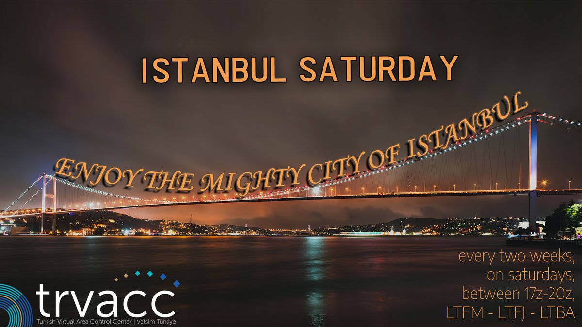 turkishvacc's tweet photo. On 9th January, Turkish vACC is introducing a new event which will take place every two weeks on Saturdays: "Istanbul Saturday"

Sceneries: https://t.co/yoEiQGVMG9 https://t.co/TwAYLrRZYw
