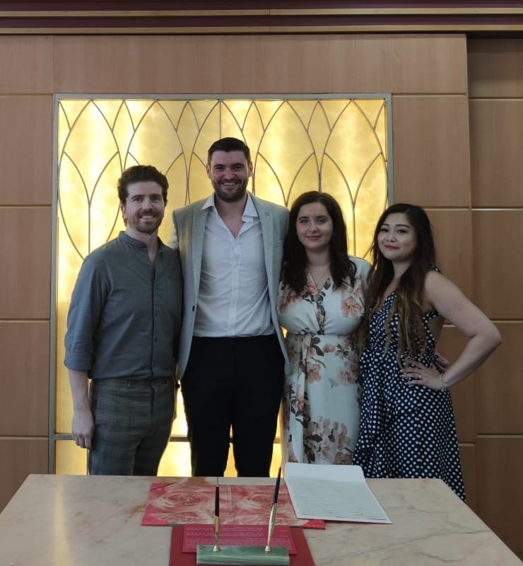 DavidBreakey's tweet photo. As bad as 2020 was, it will always be OK in my book...I managed to marry my burd in Hong Kong and again in Scotland! Happy 2021 to you and yours! https://t.co/WQ1JVF3IrJ