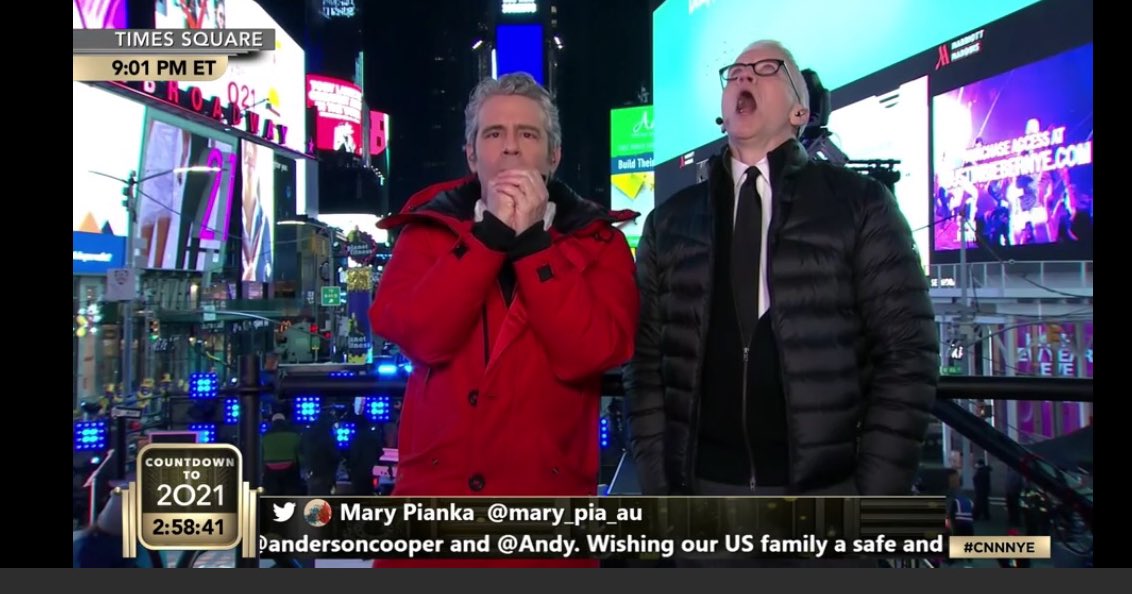 gpirnia's tweet photo. Anderson Cooper’s reaction to a tequila shot pretty much sums up 2020. #CNNNYE https://t.co/vXXZr2x0KD