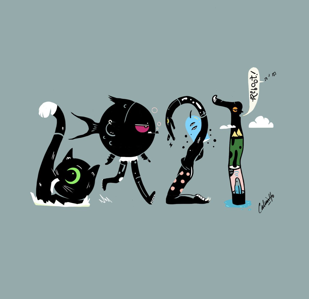 atomicattack's tweet image. Happy New Year, a year to take care of yourself, be a fish out of water and enjoy, express yourself and a leg up for those in need. Reboot time!