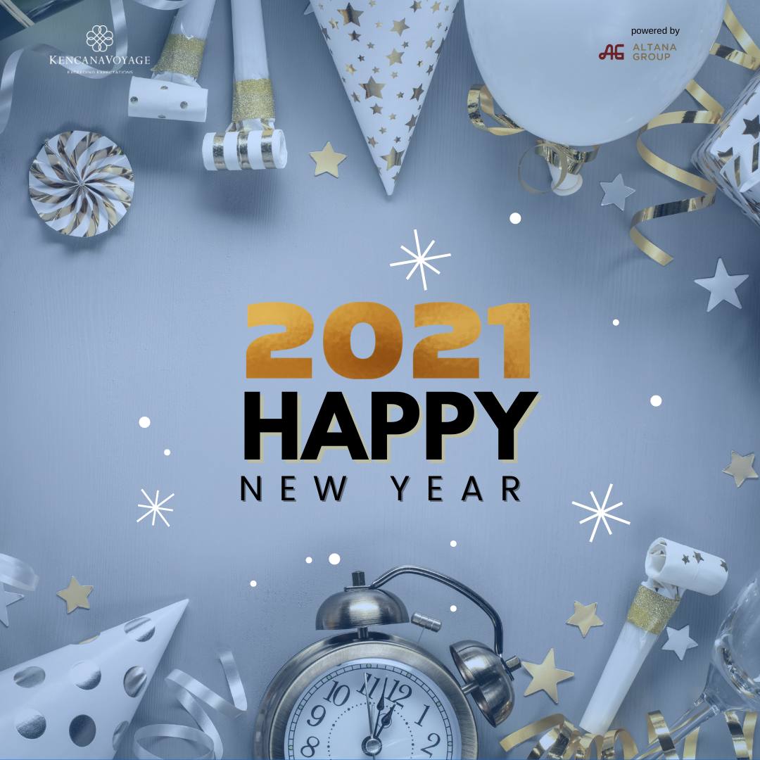kencanavoyage's tweet photo. New adventures are around the corner. May the new year bring you peace, prosperity and excitement!

Petualangan baru sudah di depan mata. Semoga tahun yang baru membawa kedamaian, kesejahteraan dan kegembiraan!

#TahunBaru2021 #HappyNewYear2021 #KencanaVoyage #TGWA https://t.co/k3pAAJ9UDw