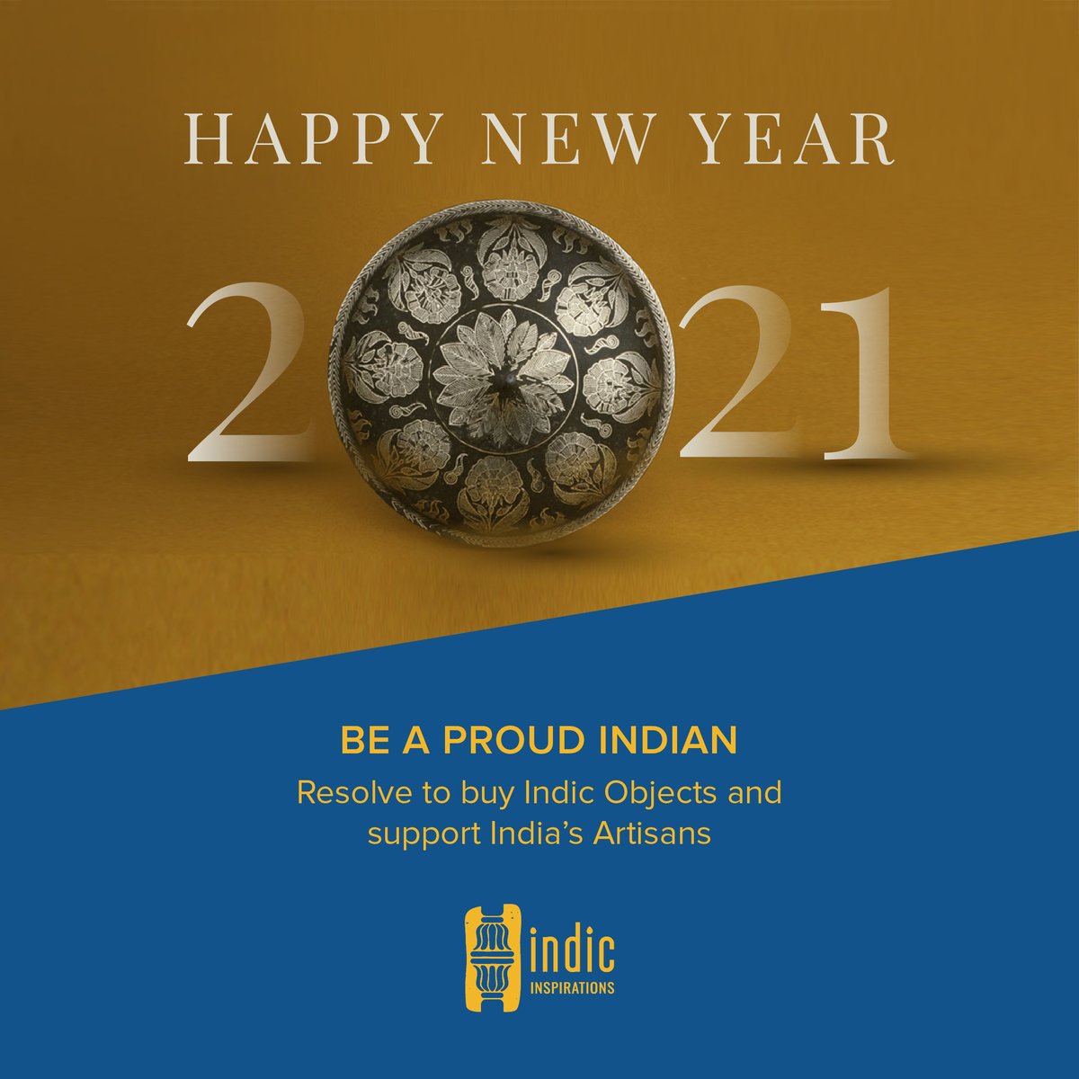 Indicinspires's tweet photo. HAPPY NEW YEAR 2020
From India's Artisans & Craftsman
Resolve this year to support #IndicObjects and #Artisans - Buy and Gift products that represent our Culture, Traditions, Heritage & Achievements!
Checkout Our Indian Collection - https://t.co/H9uPW2mThb https://t.co/TwCGoV2gC6