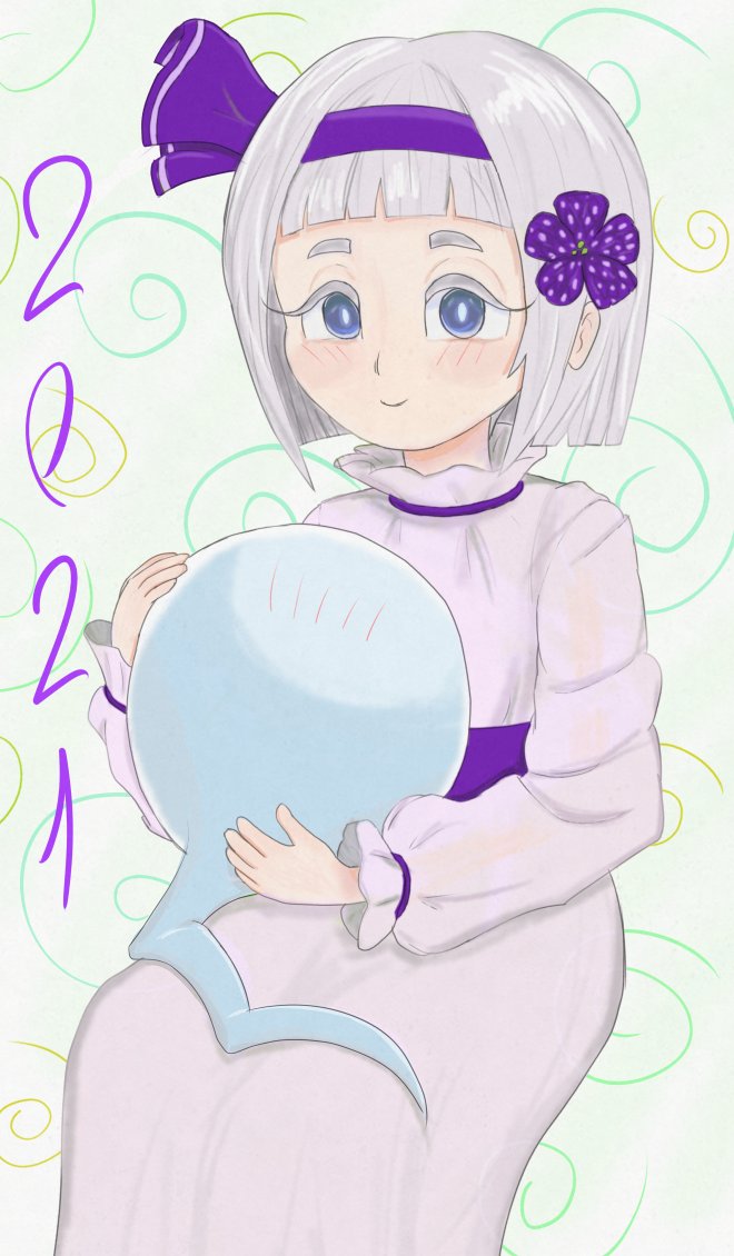 My design for Youmu Kanpaku from Touhou Project. A gift for a friend. #HappyNewYear2021 #妖夢