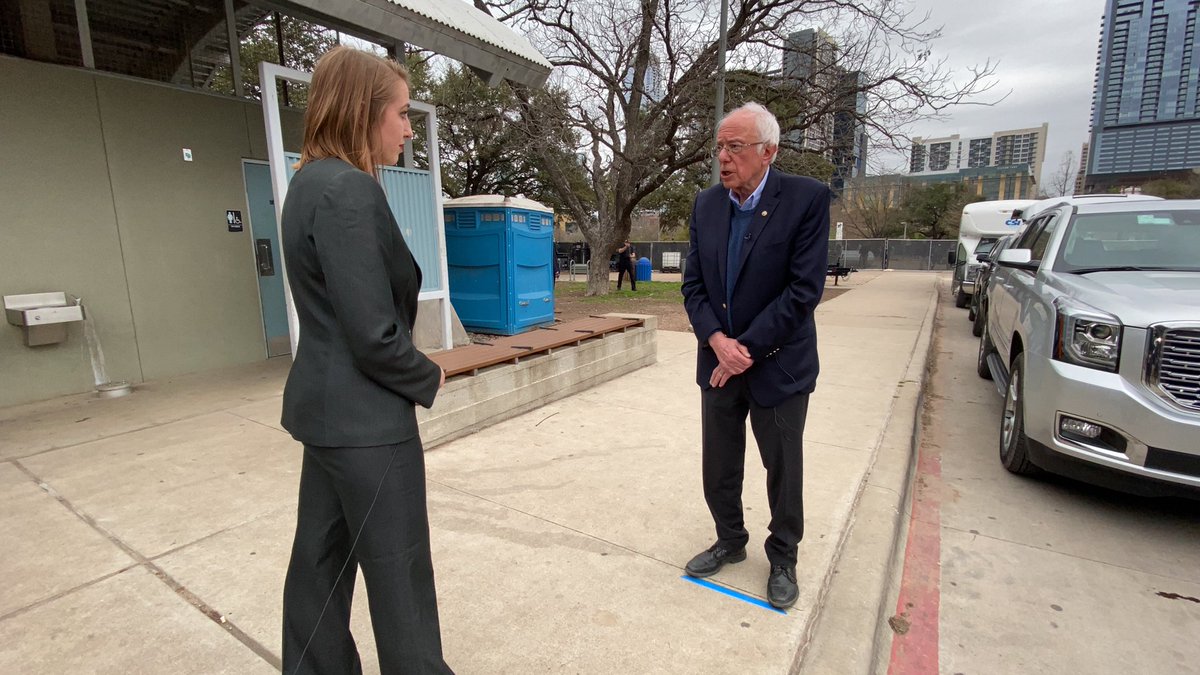 Interviewing  @berniesanders on February 23 at Auditorium Shores