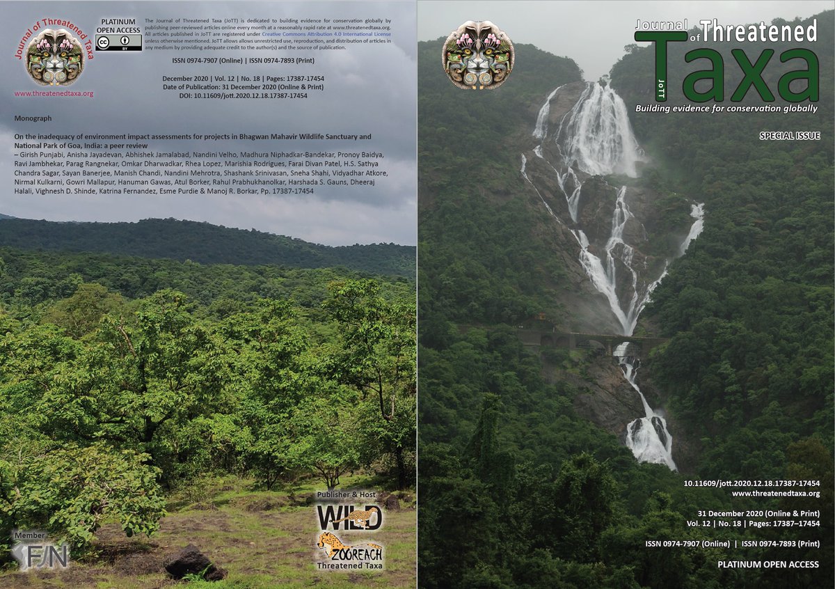 🥳Happy new year, Twitter! We have some good news to share with you. Are you ready!? 30 experts from 22 organizations came together for #AmcheMollem and studied the EIAs of the 3 destructive projects. Their critique of the EIAs was published yesterday in <a href="/Threatened_Taxa/">JoTT</a>!

1/n