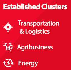 The list is mapped to the 4 pillars of the strategy (Innovation, Talent, Place, & Business Environment) & our established (Transportation & Logistics, Agribusiness, Energy) & emerging industry clusters (Life Sciences, Financial/Professional Services, and Creative Industries).