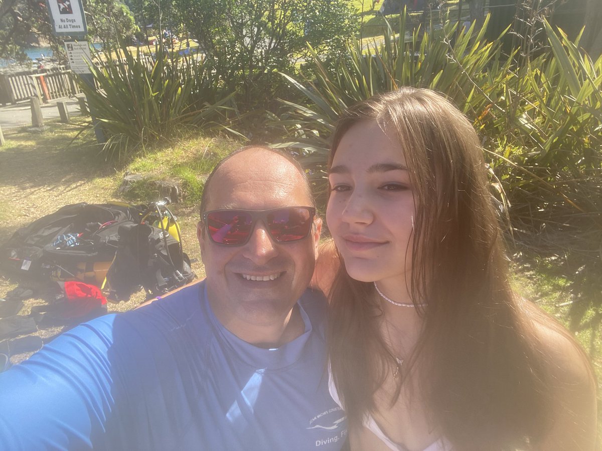 DawieO's tweet photo. Such a sweet memory made today with Ms13 doing a shore dive at Goat Island. A lovely spot made so special diving with my little princess! #awesomeauckland #magicmemory https://t.co/jqezYG7Szs