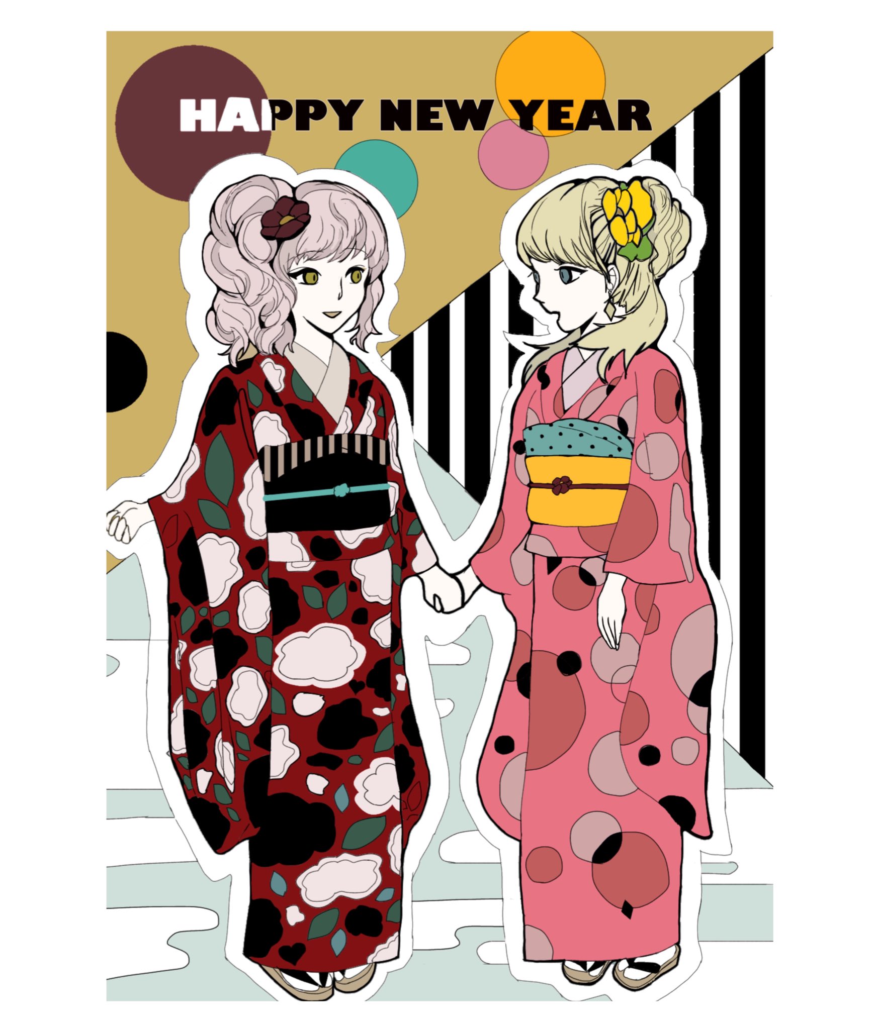 レモンジャム子 あけましておめでとうございます 今年もよろしくお願いします 59日目 今日からオリジナル絵に変わります 一日一絵 イラスト ロイスキャ Royalscandal ロイヤルスキャンダル イラスト好きな人と繋がりたい あけおめ ファン