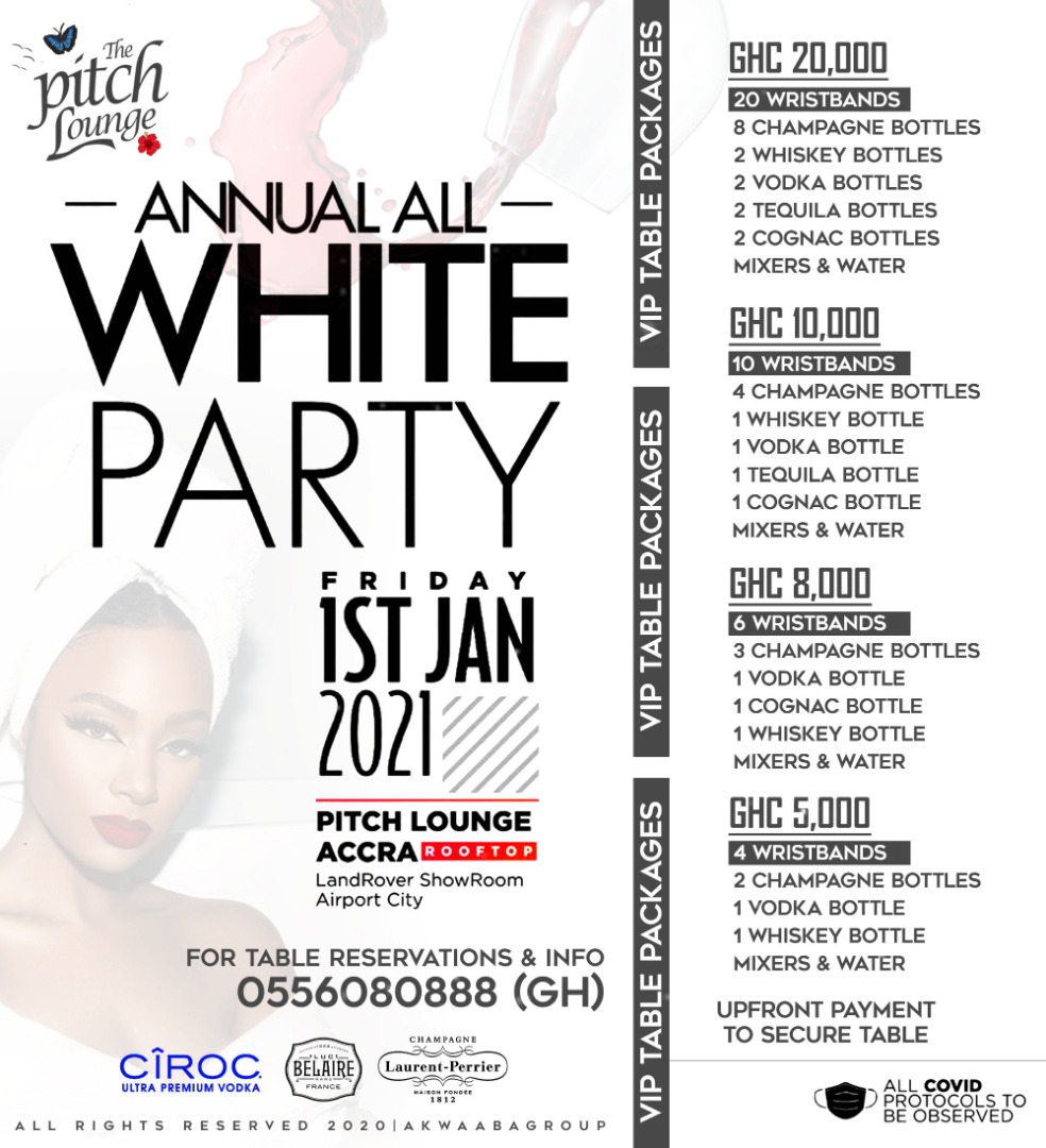 thePitchLounge's tweet photo. ANNUAL ALL WHITE PARTY TONIGHT!!!
@Akwaabauk @DJMENSAH1 #Robdefinition https://t.co/RKyQJ4E2fr