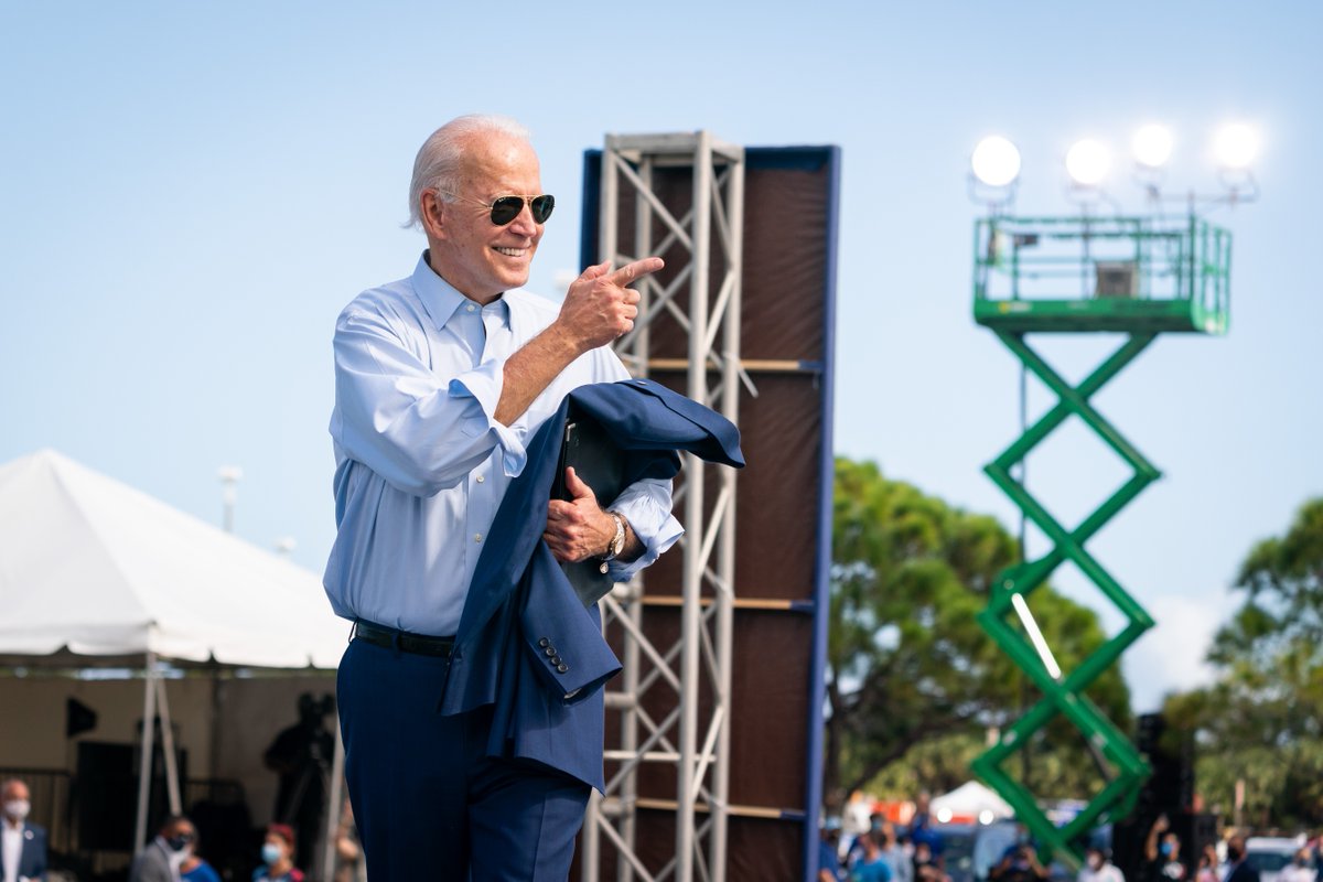 JoeBiden's tweet image. Here’s to 2021.
