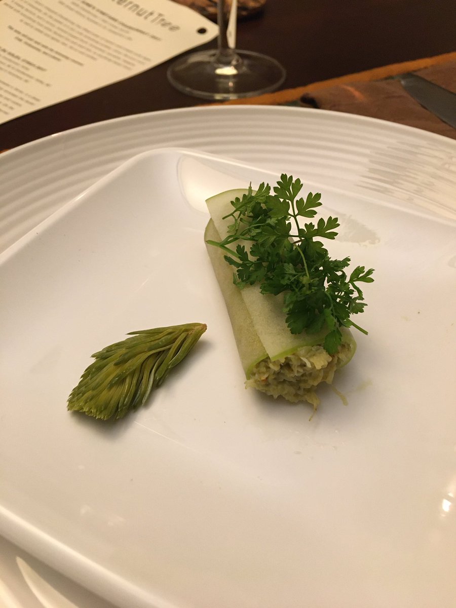 letters_Tim's tweet photo. Tweet #2 @butternut_tree 6 course tasting menu, the 1st 4 and wine #yegfood #HappyNewYear2021 #ChefScott https://t.co/SsqPmWuOHJ