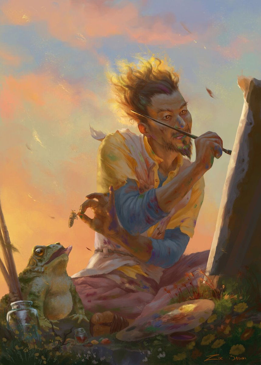 MalazanStuff's tweet photo. 'Dear man,' Gumble sighed, 'I am a toad. While you are an artist. And for my fortune in the distinction, I daily thank every god that is and every god that ever was.'

Art by Zoe Badini

#malazan https://t.co/wVFN80Qv3Y