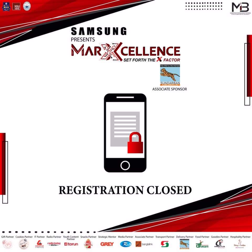 MIBC_NSU's tweet photo. Best of luck to all the teams for your journey in the country's biggest digital marketing competition.

#Samsung_presents_MarXcellence
#the_biggest_nationwide_digital_marketing_competition
#set_forth_the_x_factor
#NSUMIBC
#Envision_Beyond_Borders https://t.co/fNixhQPe9o