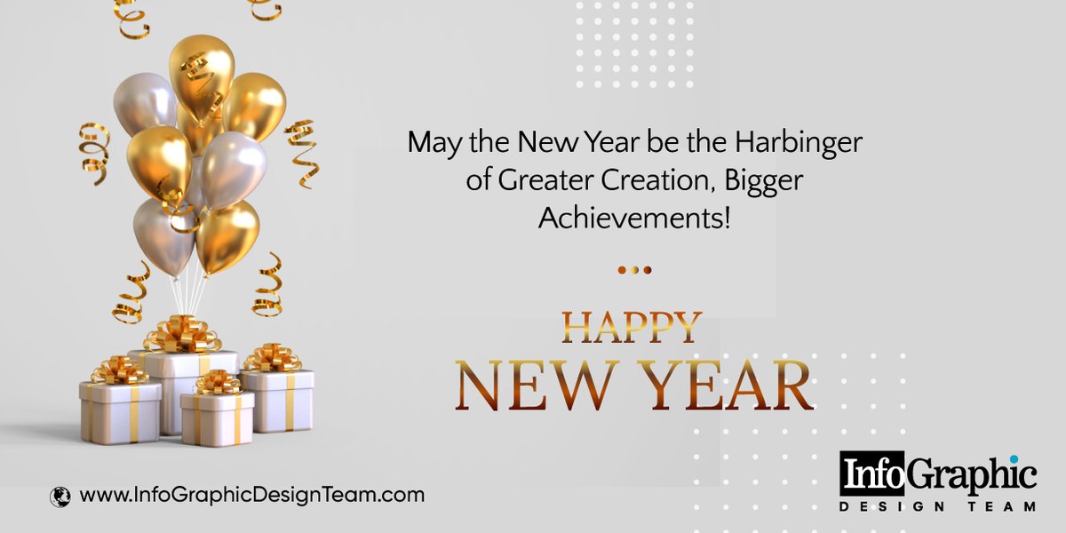 Hope is a beautiful thing. It gives us strength to achieve, passion to create. Let this #NewYear be the year of creation and momentous growth!

Happy New Year!

InfographicDesignTeam.com

#InfoGraphicDesignTeam  #NewYearWishes #Happy2021