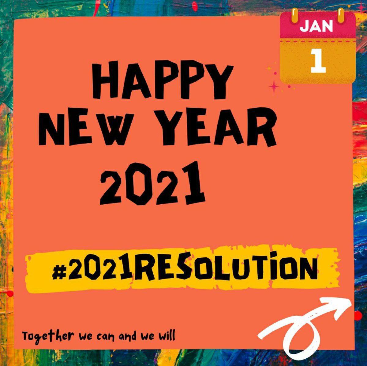 Happy New year 2021💫✨🌞🌸

We all had really tough time in 2020. As we celebrate the beginning of a new year,  let's take some resolutions to make it  a greener, happier and safe year.

#2021Resolution
#HappyNewYear2021
Poster credits to @_SESF_ 
(1/10)