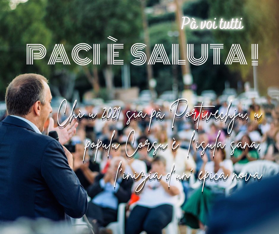 Chì u 2021 sia pà Portivechju, u populu Corsu è l’isula sana l’iniziu d’un’epica nova ! #PacièSaluta