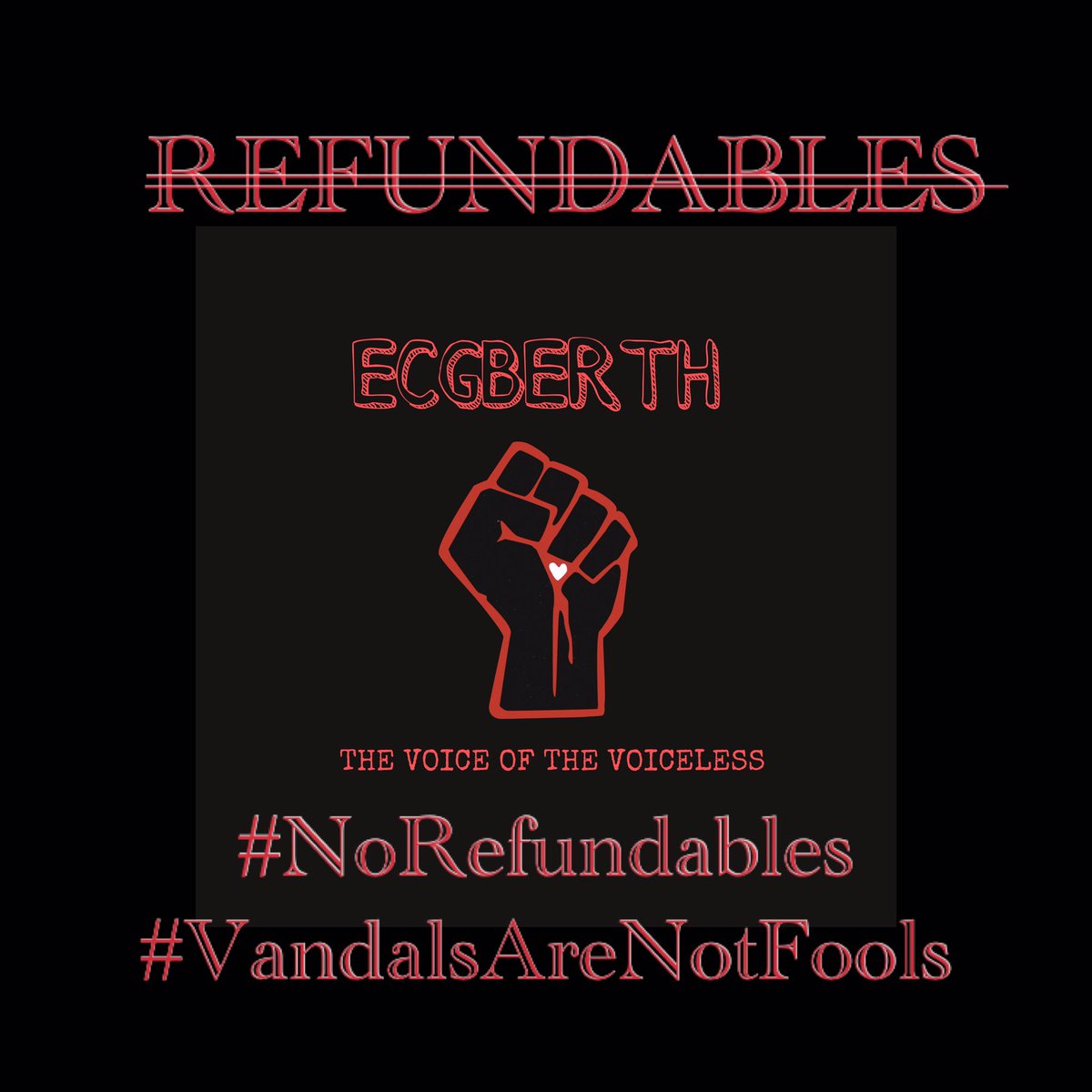 ecgberth's tweet photo. #NoRefundables
#VandalsAreNotFools https://t.co/cFLOIA0NJk