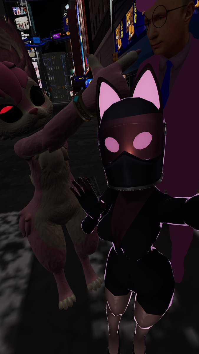 _Mari_Art's tweet photo. I visited the NYC map to celebrate the New year! It was a new experience having people express interest in my work and avatar when i was there! 

I want to meet more of my mutuals in 2021 💞

DM me your VRChat Username so i can add you 💜

#vrchatnye #VRChat https://t.co/zqofGWdjZP