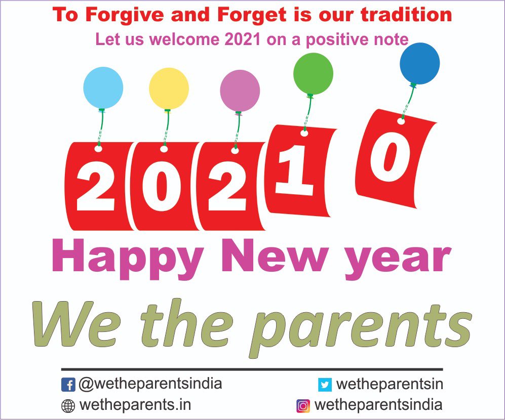 WetheparentsIn's tweet photo. #NewYearResolution Let’s forget 2020. Lets focus on what we can achieve in 2021.
#EducationReforms is the only way forward to bring back the pride of our great nation.  
STAY UNITED. STAY STRONG.
#WeTheParentsIn #Parents #India #Gujarat #Education @chintakthakkar @fopagorg https://t.co/dxEg5ONFky