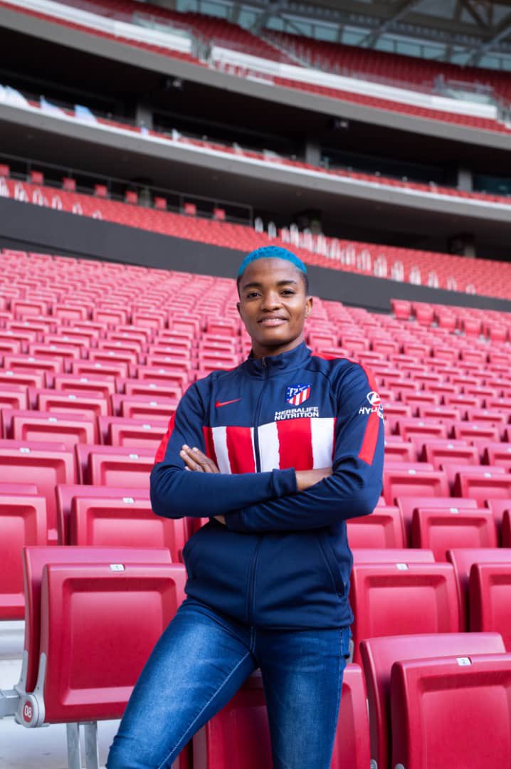 Rasheedat08's tweet photo. It is a great privilege &amp; joy for me to be joining Atletico Madrid Feminino.
It is an opportunity I will never take for granted, and I am ready to give my all to push this great club to even greater heights. https://t.co/1Ep7IS1WQ1