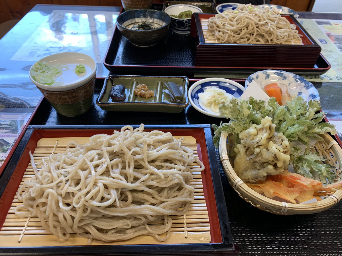 大手八重子 遅めのランチ 榛名神社門前そば