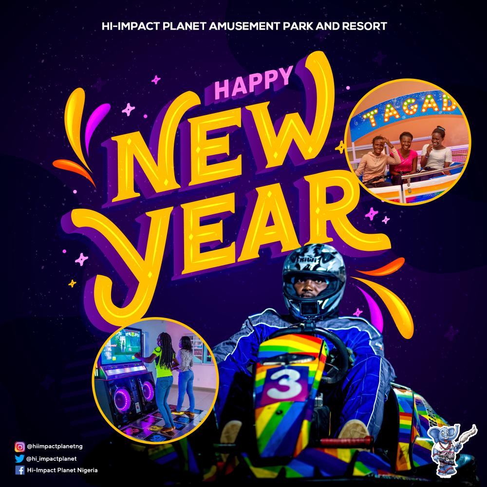 SMIL_NG's tweet photo. Hi-Impact Planet Amusement Park and Resort wish you a happy and prosperous New year!. 🎆 

May you have a year filled with joy, peace, success, positivity, remarkable blessings and limitless adventures. 

Cheers 😁🥂 . 

#Happynewyear #HIPexperience #Holidaywithhiimpact https://t.co/1OMUEbmJWq