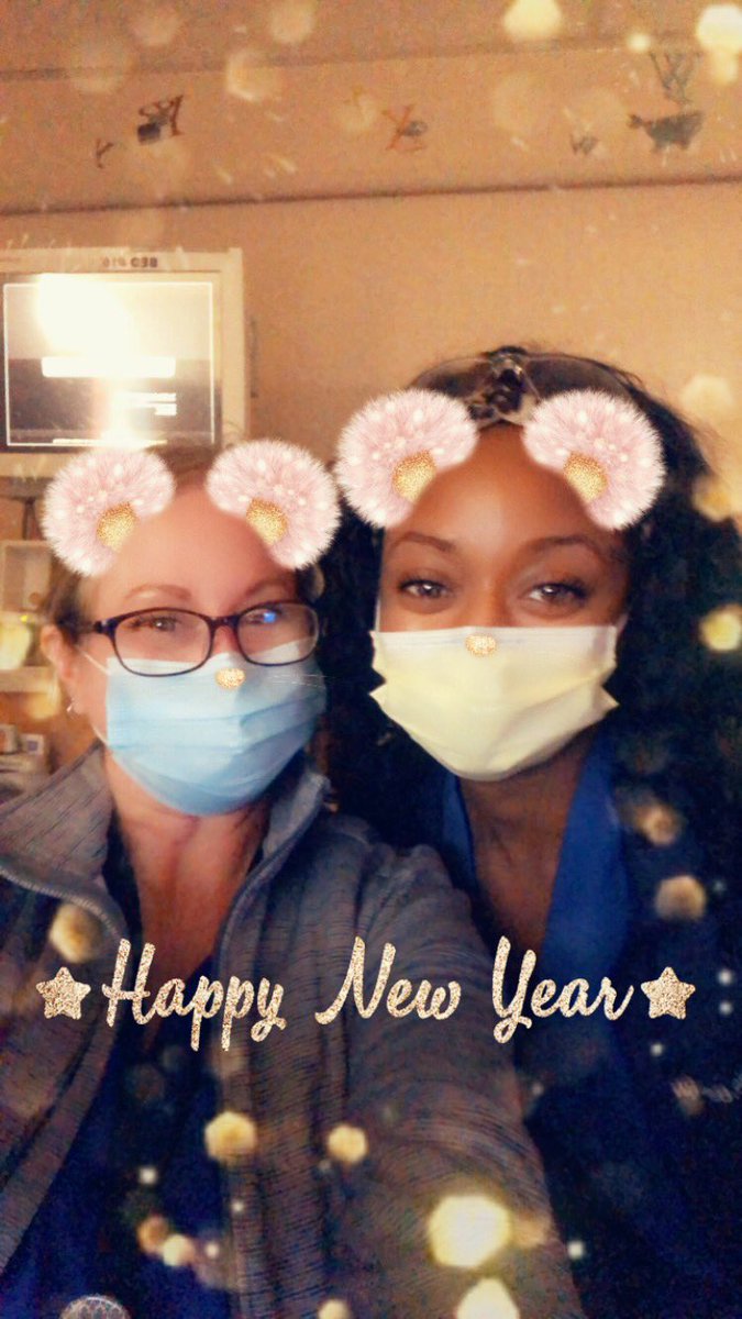 mrs_historygeek's tweet image. Happy New Year from the front line! #NewYearsEve #nurses