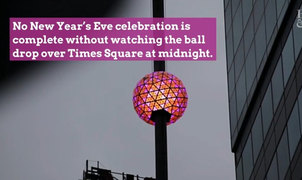 Why do we kiss our lover and why do we toast... 'spirits'.. at the new reckoning of time, the new age?Why is it a Holy day - a Holiday?Why do we do this above a clocktower? [TIMES? SQUARE?]Why do we make resolutions?
