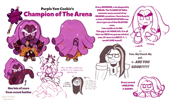crossposting this on instagram.... have some #PurpleYamCookie.... 

(now dont mind the ither hashtags pls sorry hehehe) #PurpleYam #CookieRun #cookierunovenbreak 