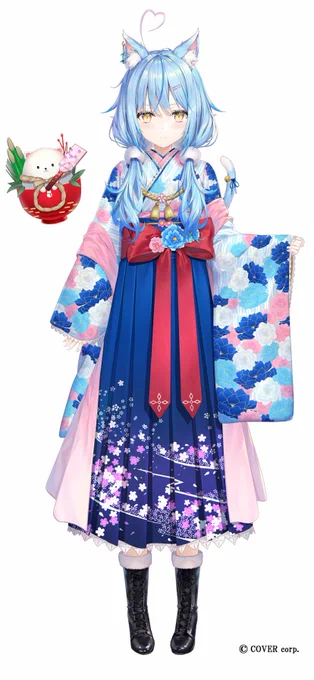 雪花ラミィちゃんとだいふくのお正月衣装仕立てさせていただきました!にゃんにゃん
#ホロライブ正月衣装 #らみあ〜と 